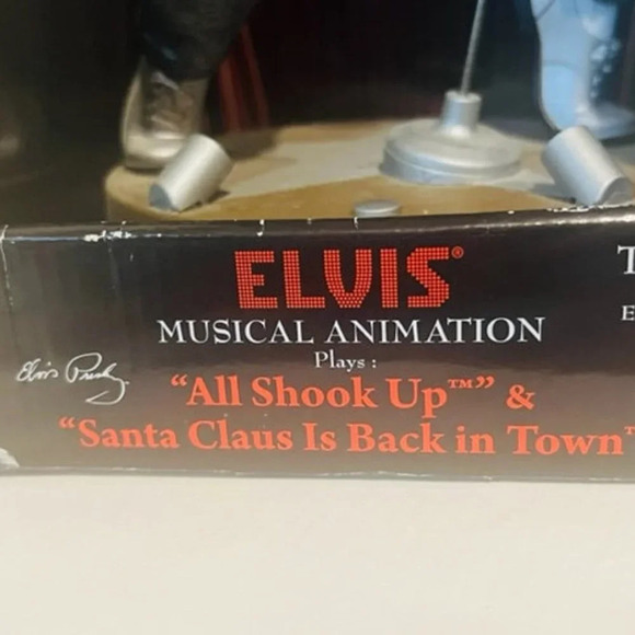 Elvis Presley Santas Best Musical Animation Figure Dancing All Shook Up Town - Picture 2 of 10